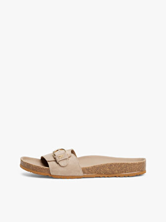 TOMMY HILFIGER SOFT SUEDE ADJUSTABLE MULE Sandalet