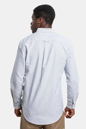 Erkek Tjm Slim Stripe Oxford Gömlek - Lacivert | S