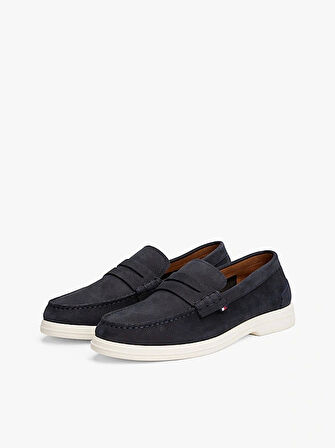 Tommy Hilfiger Erkek  Lacivert Loafer