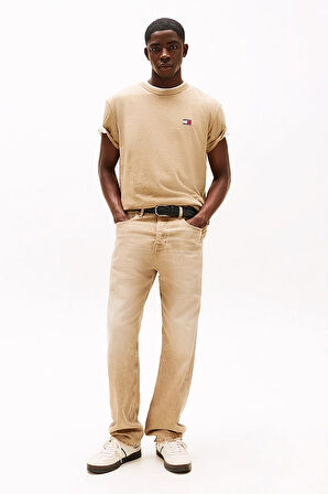 Erkek Tjm Badge T-Shirt - Camel | L