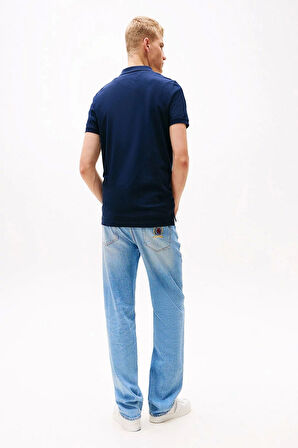Tommy Hilfiger Erkek  Lacivert Slim Fit Polo T-Shirt