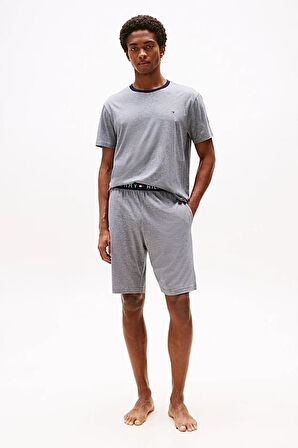 Erkek Th Jersey Stripe Pijama Takımı - Mavi | 2XL