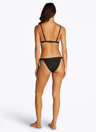 Siyah Kadın Regular Fit Üçgen Kesim Bikini Üst UW0UW05801BDS