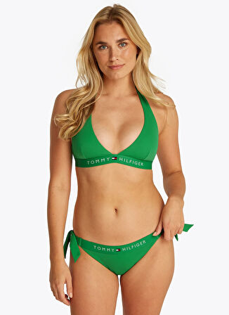 Yeşil Kadın Regular Fit Halter Yaka Bikini Üst UW0UW05813L13