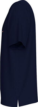 CREW NECK SLUB TEE Erkek Mavi T-Shirt - UM0UM03527