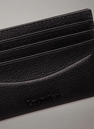 Calvin Klein Siyah Erkek Kartlık MINIMAL FOCUS CARDHOLDER 6CC