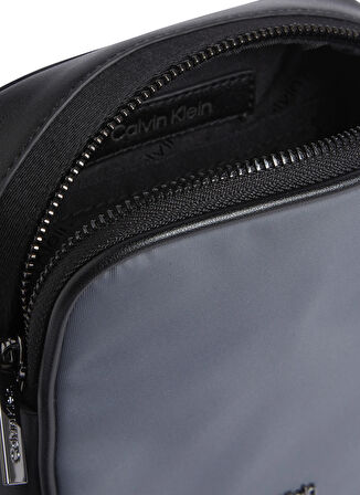 Calvin Klein Gri Erkek Postacı Çantası CK EST. NYLON CUBE REPORTER+CASE