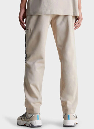 Calvin Klein Jeans Normal Krem Erkek Eşofman Altı J30J325659YBI LOGO TAPE HWK PANT