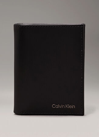 Calvin Klein Siyah Erkek Cüzdan CK SMOOTH BIFOLD 6CC W/COIN