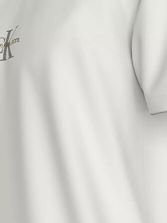 Erkek MONOLOGO T-Shirt-Beyaz | L