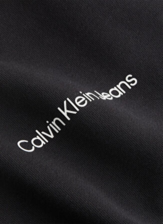 Calvin Klein Jeans Bisiklet Yaka Normal Baskılı Siyah Erkek Kazak J30J325670BEH INSTITUTIONAL SWEATER