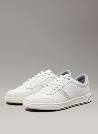 Calvin Klein Beyaz Erkek Sneaker LOW TOP LACE UP LOGO