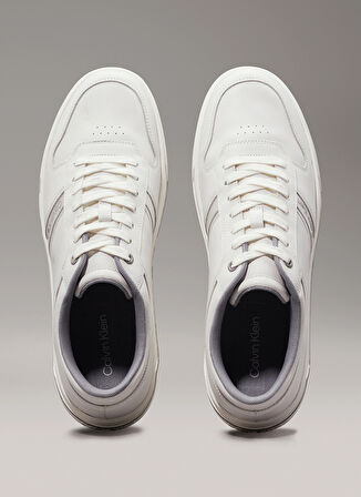 Calvin Klein Beyaz Erkek Sneaker LOW TOP LACE UP LOGO