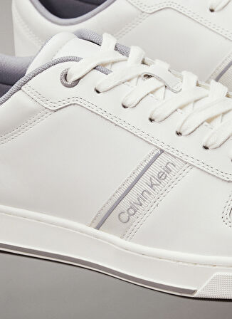 Calvin Klein Beyaz Erkek Sneaker LOW TOP LACE UP LOGO