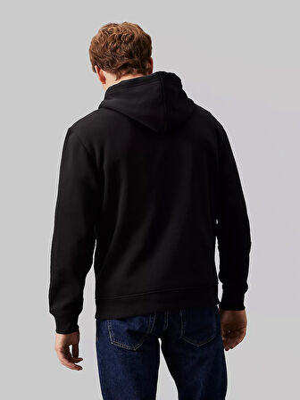 Erkek LOGO TAPE HOODIE Sweatshirt-Siyah | XS