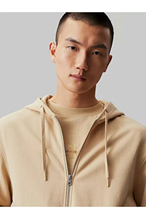 BADGE ZIP THROUGH HOODIE