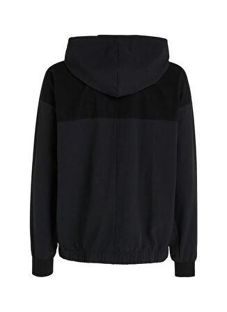 Calvin Klein Jeans Kapüşon Yaka Siyah Erkek Sweatshırt J30J325625BEH TECH. GRID ZIP THROUG