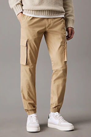 Erkek SKINNY CARGO Pantolon - Bej | 31