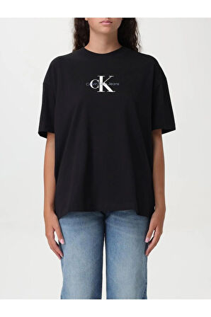 TEXTURED MONOLOGO BOYFRIEND TEE