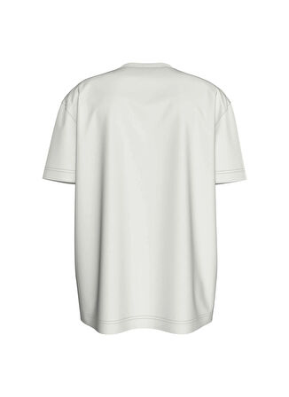 Calvin Klein Jeans Bisiklet Yaka Baskılı Krem Erkek T-Shirt J30J326861YBI CITY POSTER STREET TE