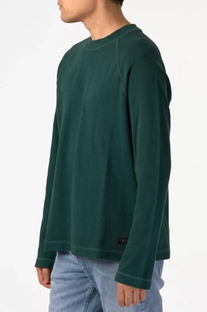 WASHED WOVEN LABEL W, LJX Erkek Yeşil Kazak