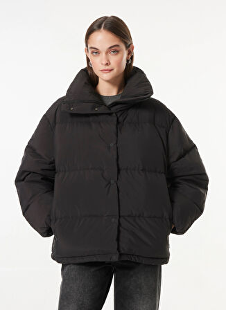 Calvin Klein Jeans Siyah Kadın Şişme Mont RELAXED PUFFER