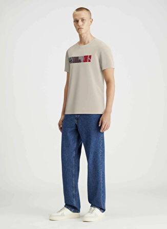 Calvin Klein Jeans Bisiklet Yaka Baskılı Taş Erkek T-Shirt J30J326865PD7 CITY BLOCK TEE
