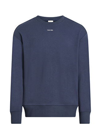 Calvin Klein Kapüşon Yaka Lacivert Erkek Sweatshırt K10K112870PPK