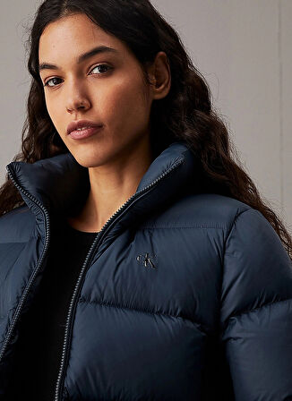 Calvin Klein Jeans Lacivert Kadın Şişme Mont MW DOWN SHORT PUFFER