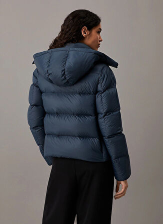 Calvin Klein Jeans Lacivert Kadın Şişme Mont MW DOWN SHORT PUFFER