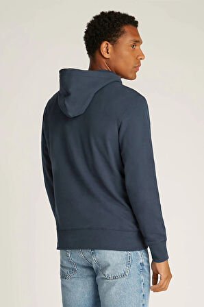 Calvin Klein BADGE HOODIE Erkek MAVİ Sweatshirt J30J323430-PPK