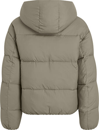 CALVIN KLEIN LOGO SHORT HOODED PUFFER Mont