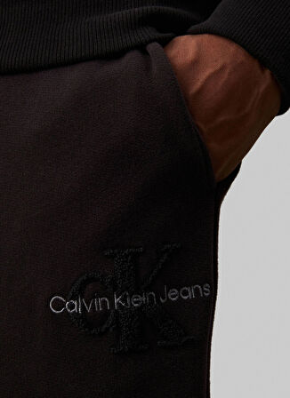 Calvin Klein Jeans Normal Siyah Erkek Eşofman Altı J30J326685BEH CHENILLE MONOLOGO