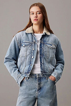 REGULAR SHERPA DENIM JACKET