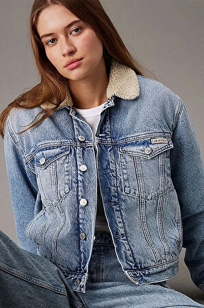 REGULAR SHERPA DENIM JACKET