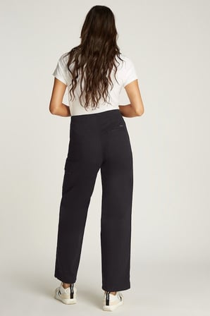 Kadın Brushed Casual Pantolon - Siyah | 26