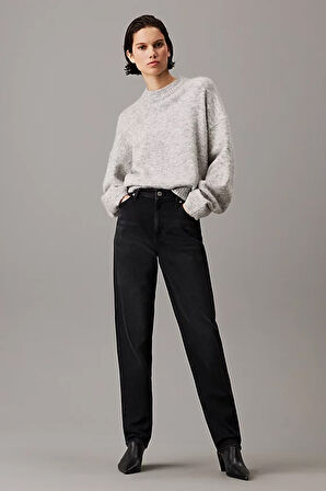 Kadın MOM Jeans Pantolon - Siyah  | 30/28