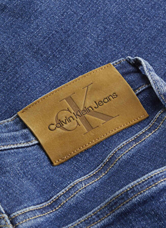 Calvin Klein Jeans Yüksek Bel Dar Paça Skinny Fit Koyu Mavi Kadın Denim Pantolon HIGH RISE SKINNY