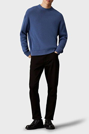 Calvin Klein Erkek Daralan Paça Dad Jean Siyah Kot Pantolon