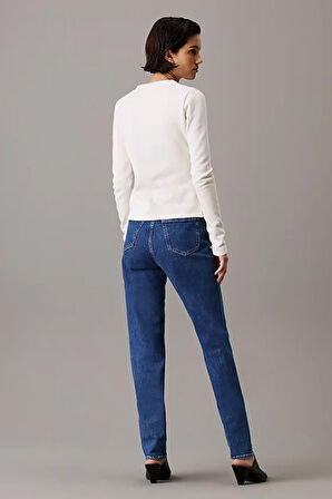 Kadın MOM Jeans Pantolon  - Mavi | 27/30