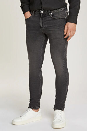 Erkek SLIM TAPER Jean Pantolon - Siyah  | 31/34