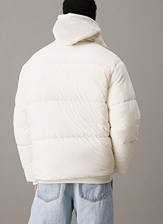 CHENILLE PUFFER Krem Erkek Mont J30J326101YBI