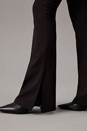 Kadın Milano Jersey Geniş Paça Tayt - Siyah | M