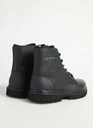 Calvin Klein Deri Siyah Erkek Bot EVA MID LACEUP BOOT LTH