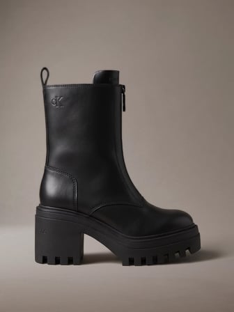 CALVIN KLEIN Kadın Marka Logolu Günlük Kullanıma Uygun Siyah Bot & Bootie YW0YW01541 0GJ