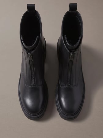 CALVIN KLEIN Kadın Marka Logolu Günlük Kullanıma Uygun Siyah Bot & Bootie YW0YW01541 0GJ