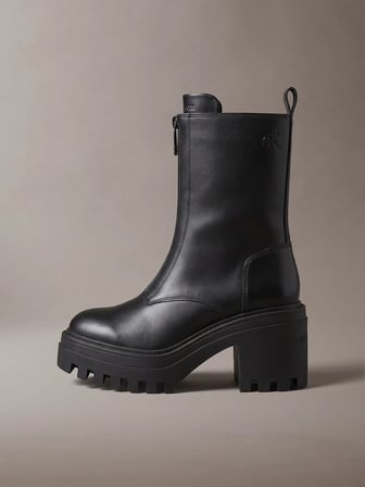 CALVIN KLEIN Kadın Marka Logolu Günlük Kullanıma Uygun Siyah Bot & Bootie YW0YW01541 0GJ