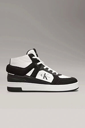 CK Jeans BASKET CUPSOLE MID ML MIX Kadın Siyah Sneaker YW0YW01578-0GM