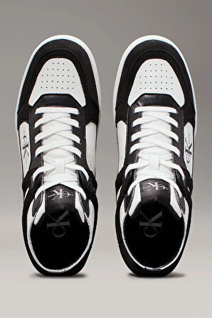 CK Jeans BASKET CUPSOLE MID ML MIX Kadın Siyah Sneaker YW0YW01578-0GM