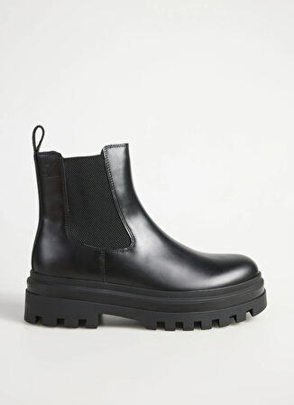 Calvin Klein Deri Siyah Erkek Bot LUGGED CHELSEA BOOT LTH